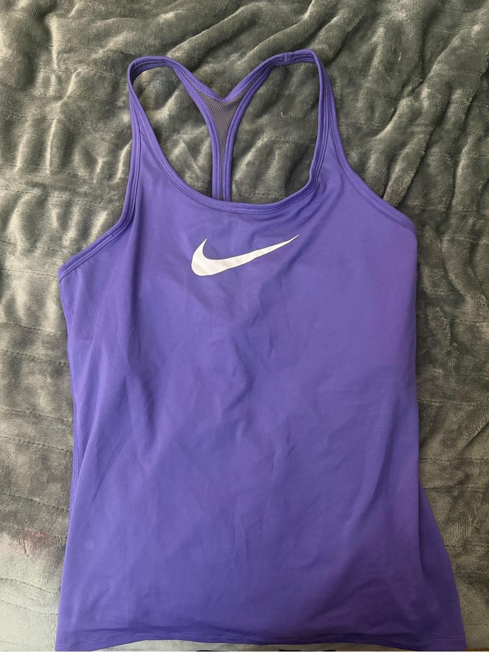 Nike Purple Racerback Tank with White Swoosh